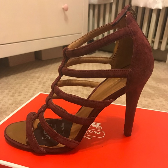 Coach Shoes - Coach Lavania Kid Suede Heels